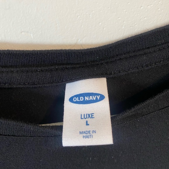 Old navy lux soft casual black long sleeve shirt - Picture 3 of 4